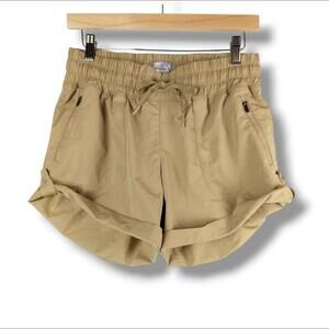 Ascend Roll Tab Shorts‎ Medium Tan Clay Lightweight Pull On 6" Short Hiking